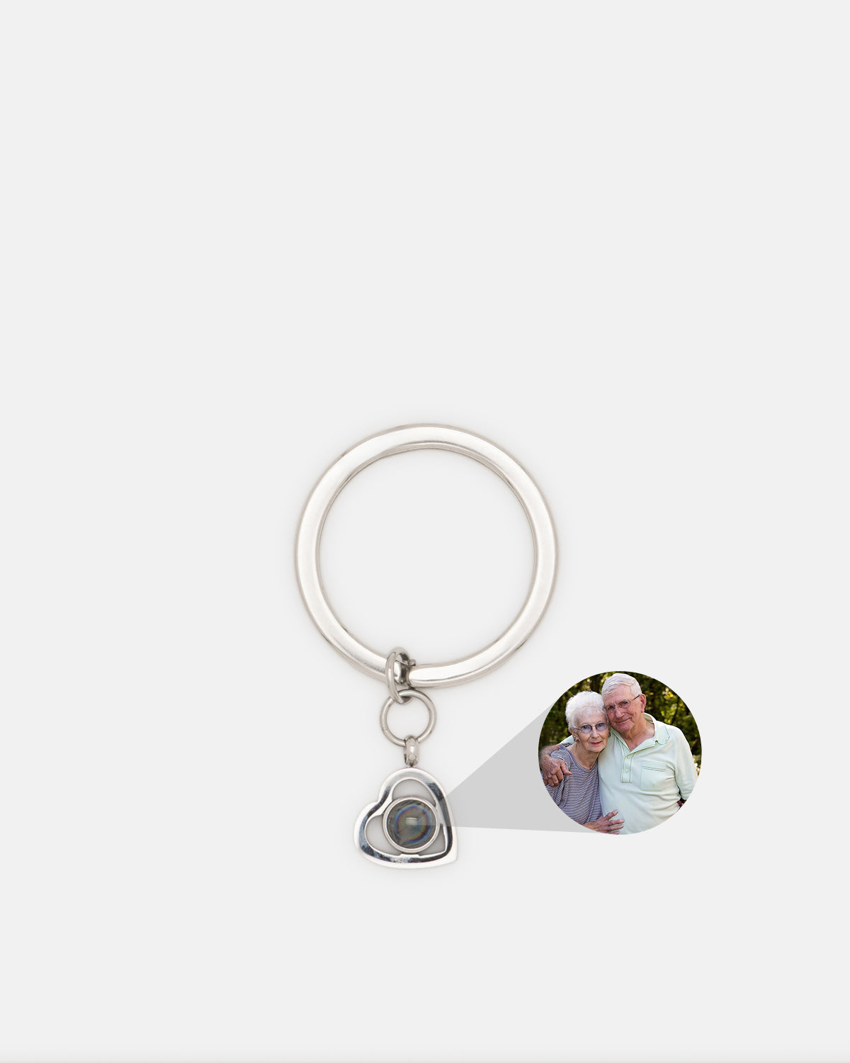 Heart Keyring - Personalized with photo