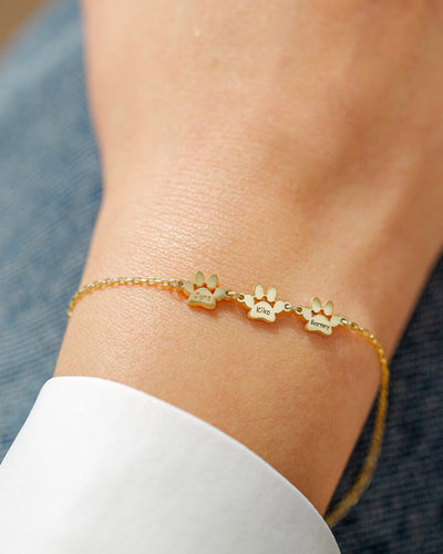 Customizable Paw Bracelet