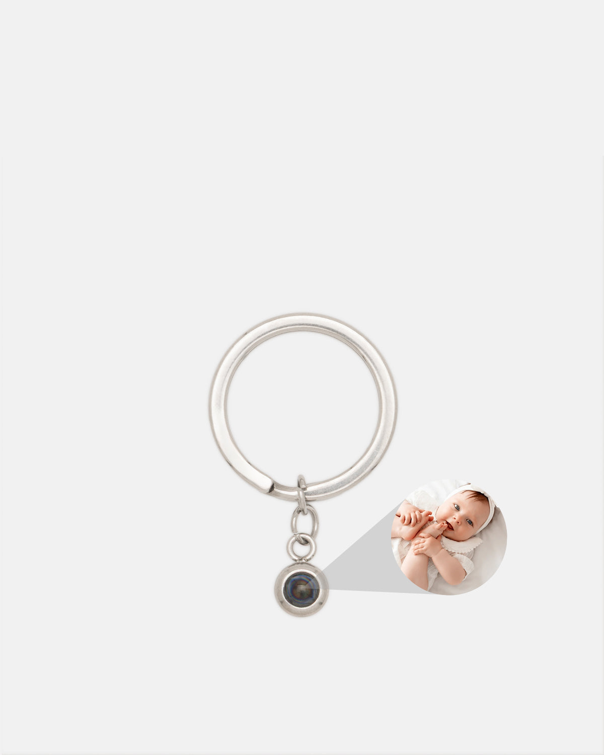 Circle Keyring - Personalized with photo