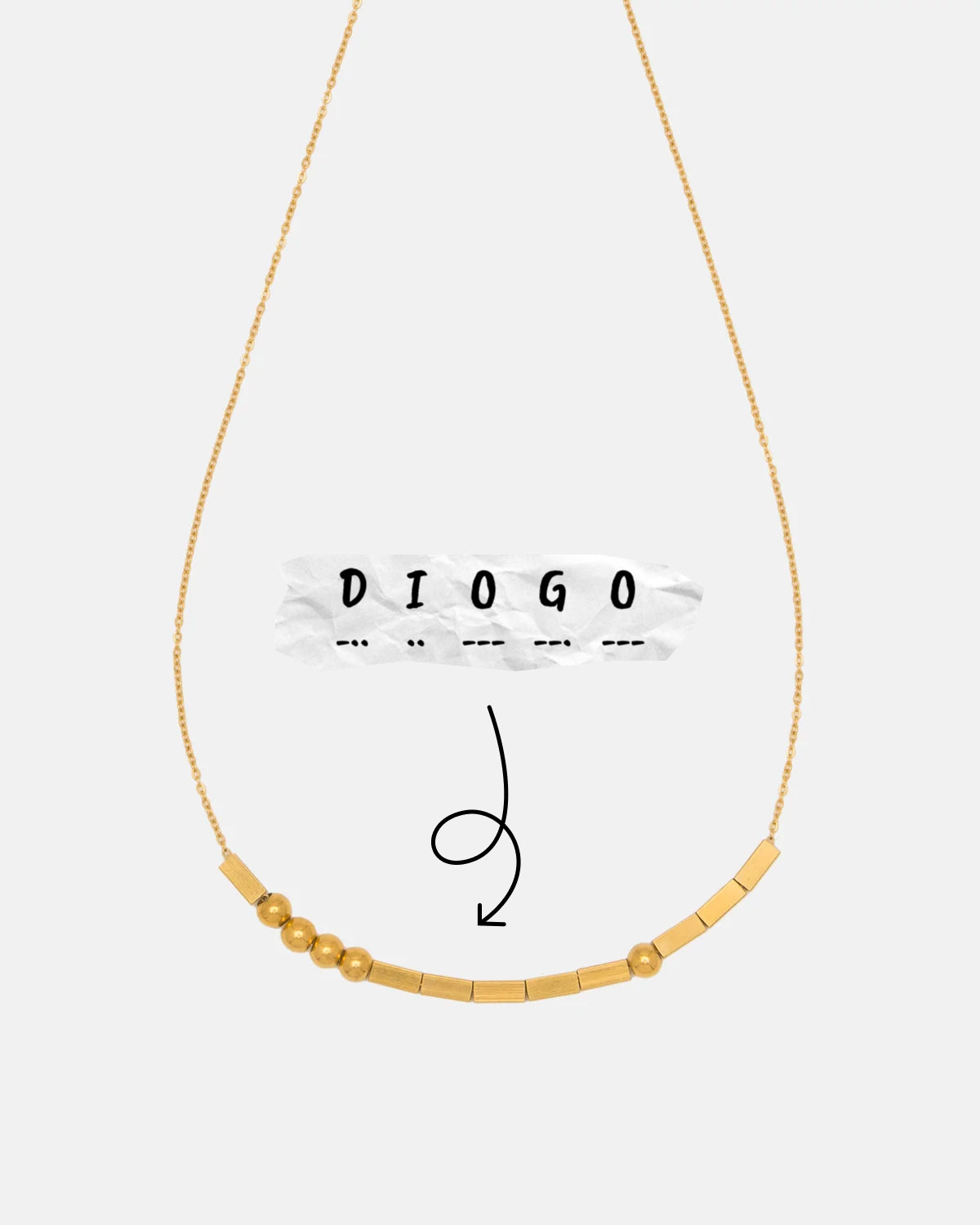 Morse Necklace - Morse Code