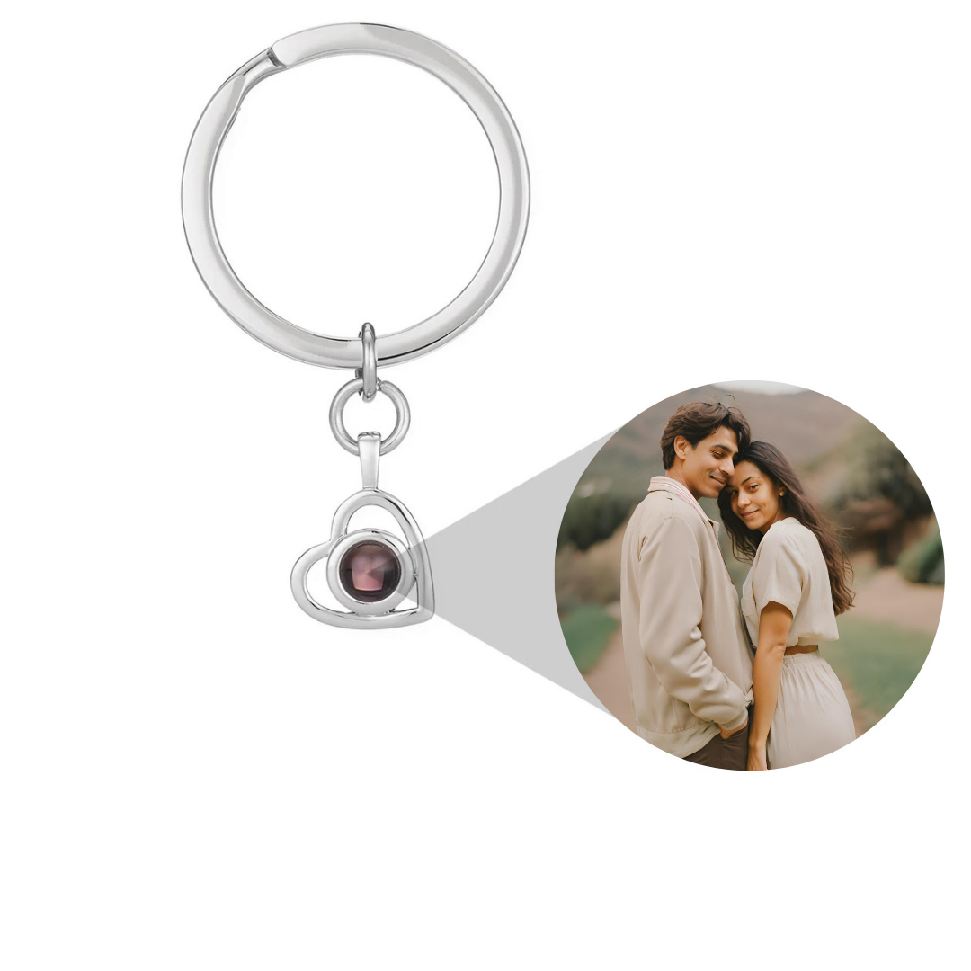 Heart Keyring - Personalized with photo