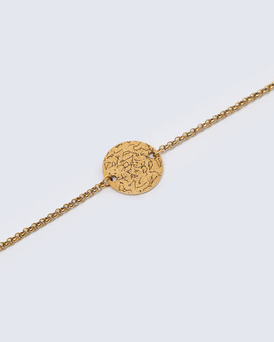 Pulseira Mapa das Estrelas - Medalha Clássica