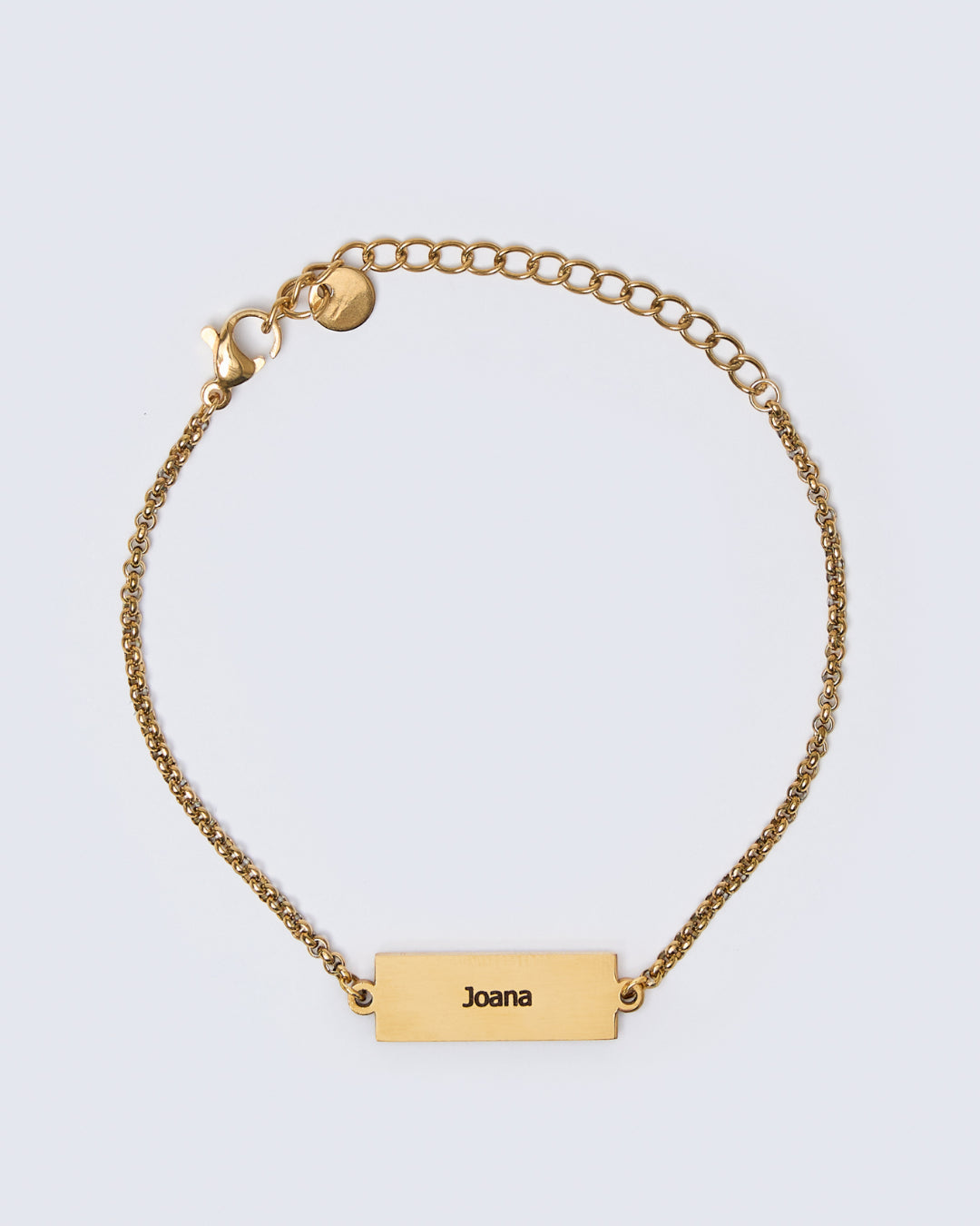 Pulseira com Pendente Retangular - Gravação Nome/Coordenadas