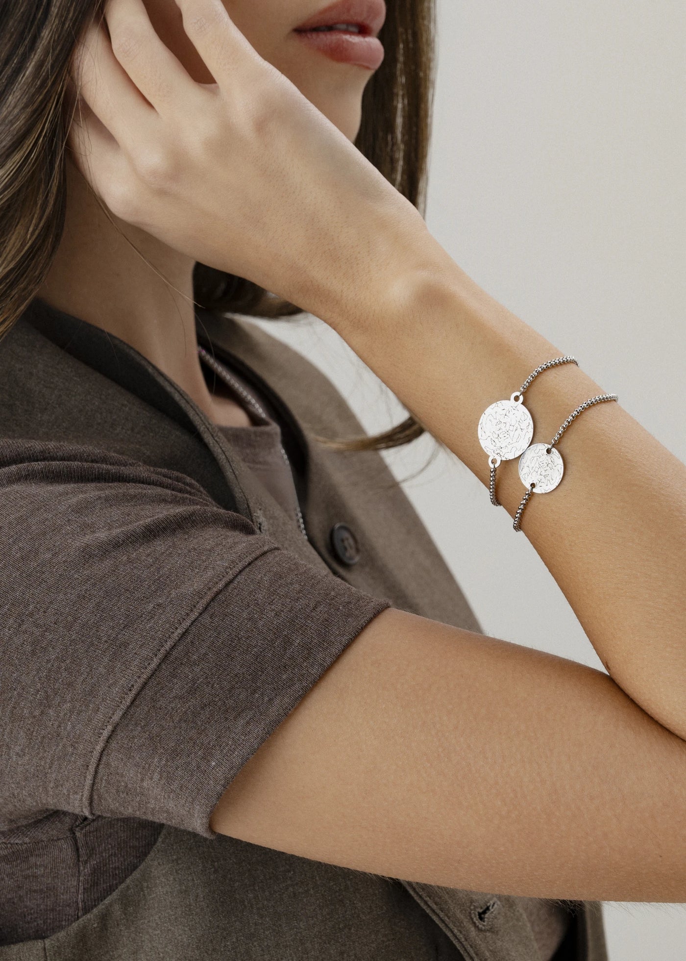 Pulseira Mapa das Estrelas - Medalha Maior